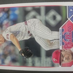 Topps Baseball Card - Red and White